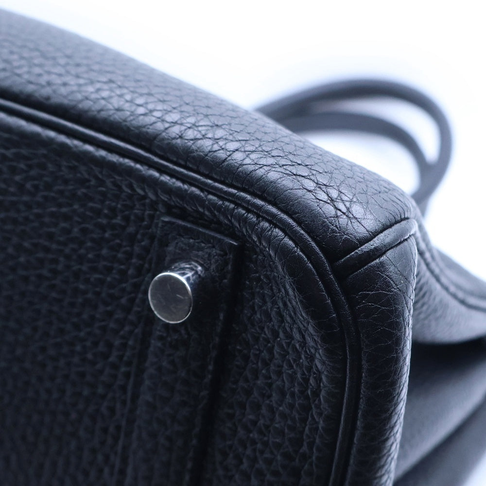 HERMES(エルメス) バーキン30 黒 トゴ シルバー金具 □M刻印 ブラック レディース