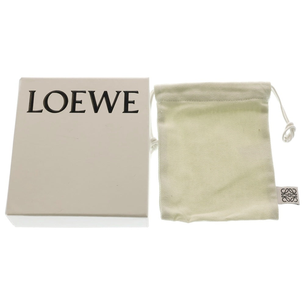LOEWE(ロエベ) バーティカル コンパクトジップ 二つ折り財布 コンパクトウォレット ピンク×ブラウン レザー ゴールド金具 レディース