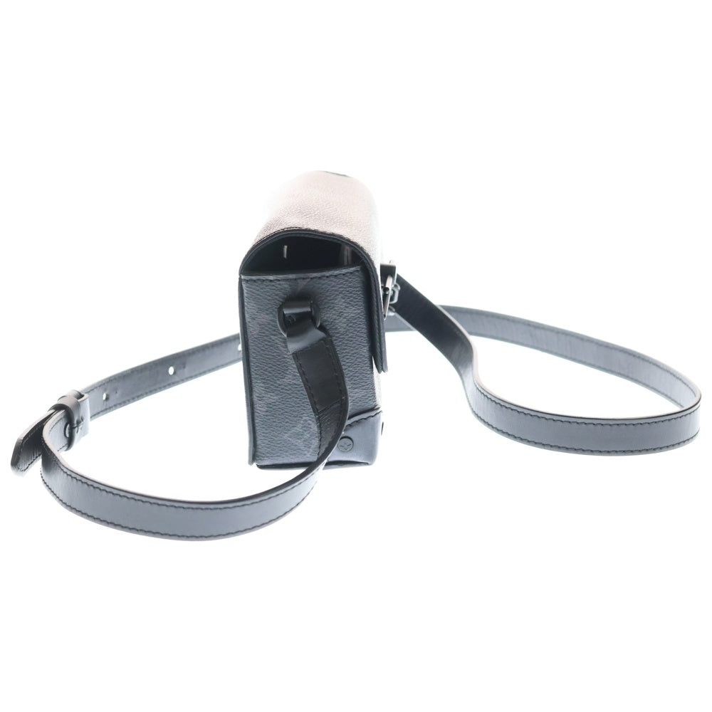 LOUIS VUITTON(ルイヴィトン) エクリプス スティーマー ウェアラブルウォレット ショルダーバッグ ミニバッグ ブラック レザー×PVC M81783 ブラック金具 レディース