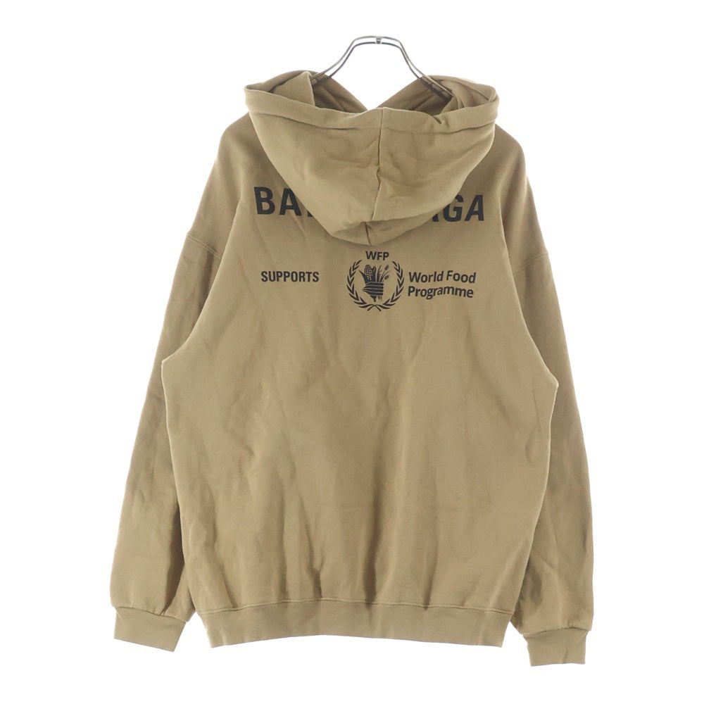BALENCIAGA(バレンシアガ) 0AW WFP/World Food Programme ロゴコットンパーカー ベージュ600583