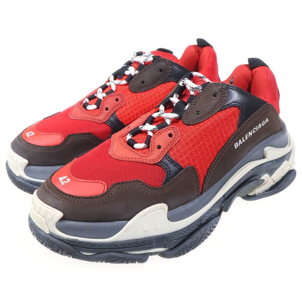 BALENCIAGA(バレンシアガ) Triple S ダッドスニーカー レッド 516440