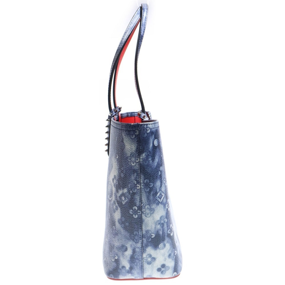 CHRISTIAN LOUBOUTIN(クリスチャンルブタン) トートバッグ ネイビー PVC ポーチ レディース