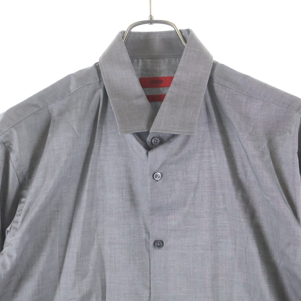 HUGO BOSS(ヒューゴボス) レギュラーカラー 長袖シャツ グレー
