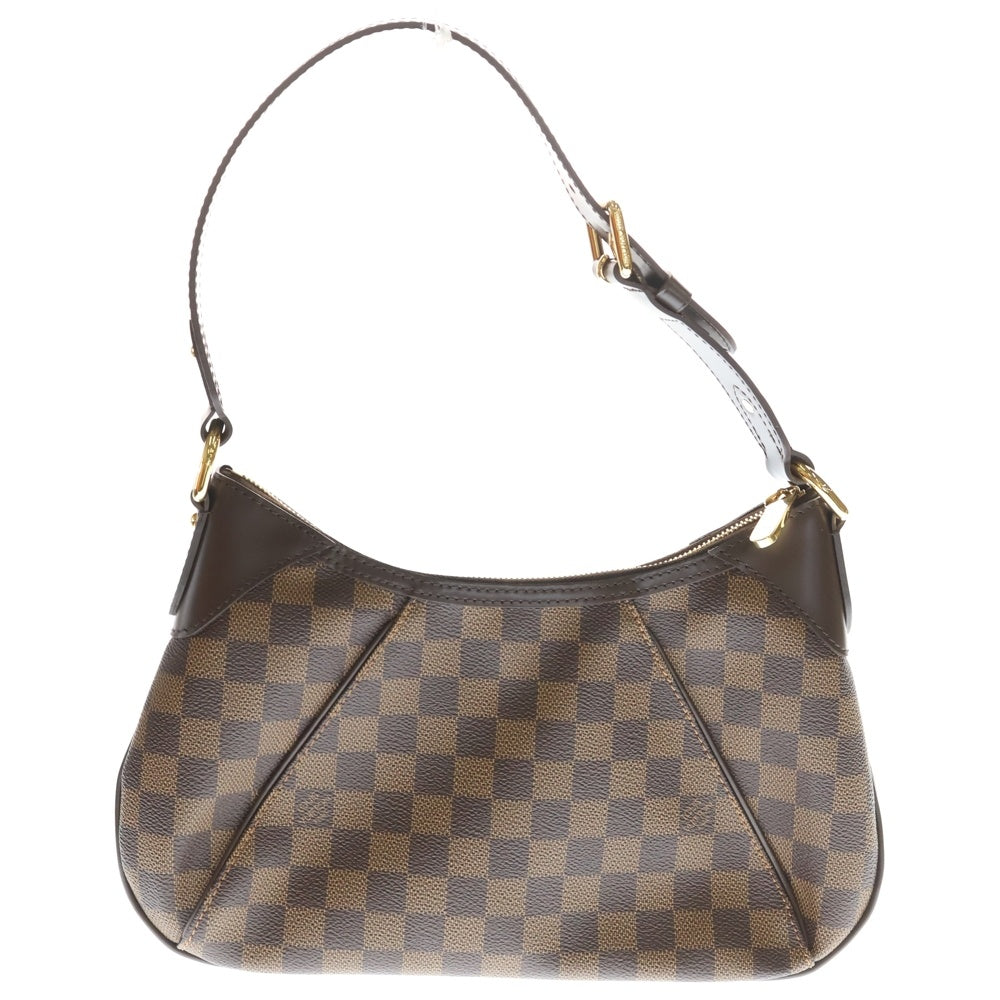 LOUIS VUITTON(ルイヴィトン) ダミエ テムズPM PVC レザー ワンショルダーバッグ ゴールド金具 ブラウン N48180 レディース