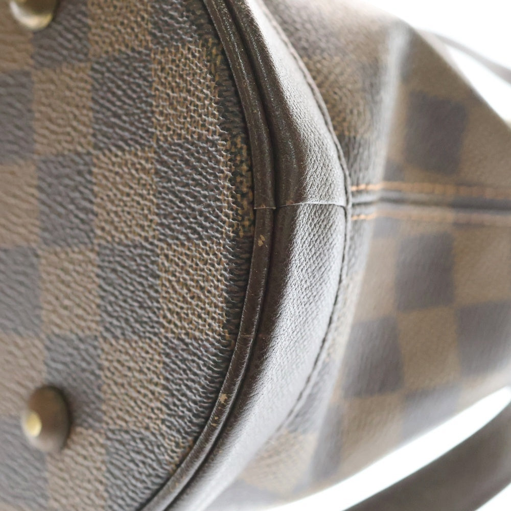 LOUIS VUITTON(ルイヴィトン) ダミエ マレ PVC レザー バケット バケツ ハンドバッグ ゴールド金具 ブラウン M42240 レディース