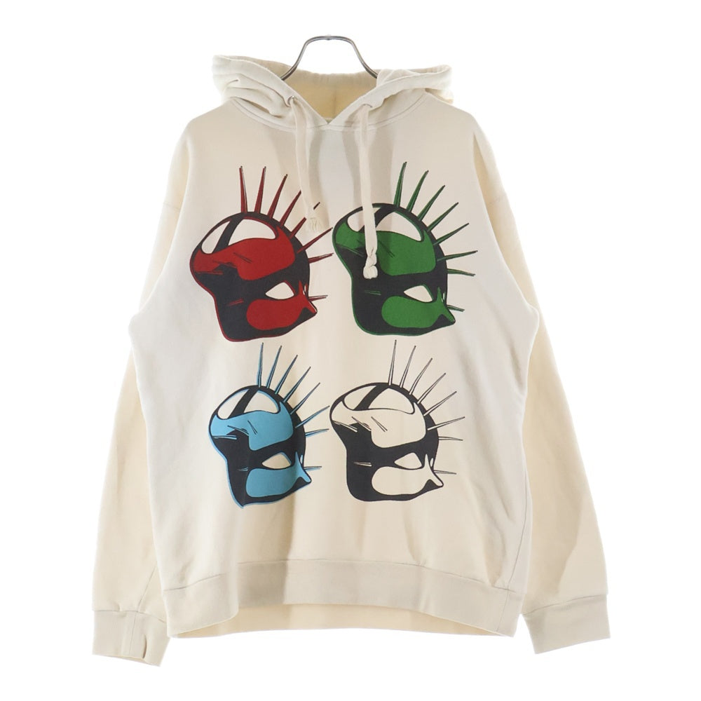 GUCCI(グッチ) ■マニフェストマスク プルオーバーパーカー ホワイト コットン #M 469251