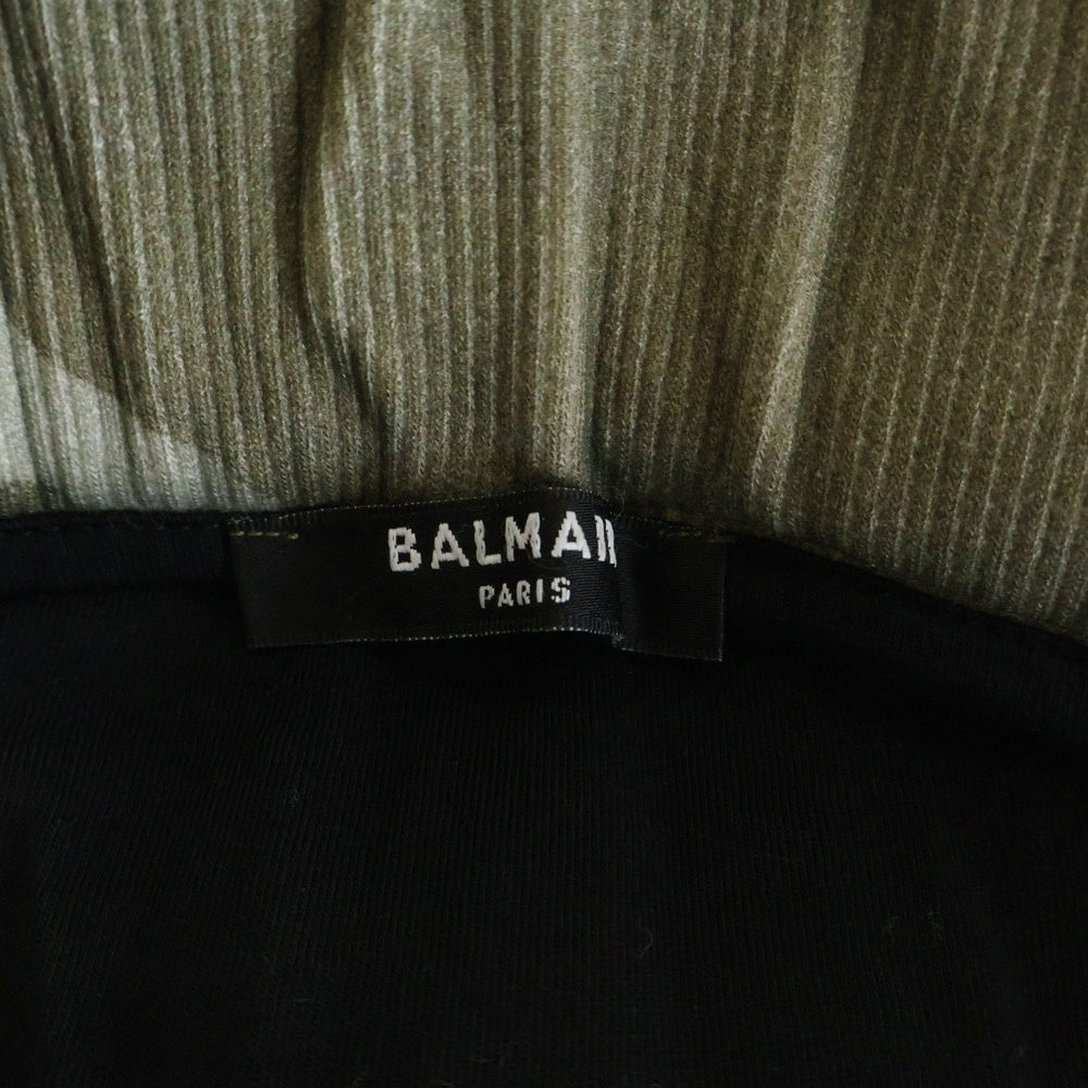 BALMAIN(バルマン) ■カモ柄ハーフパンツ カーキ コットン #S 57431230