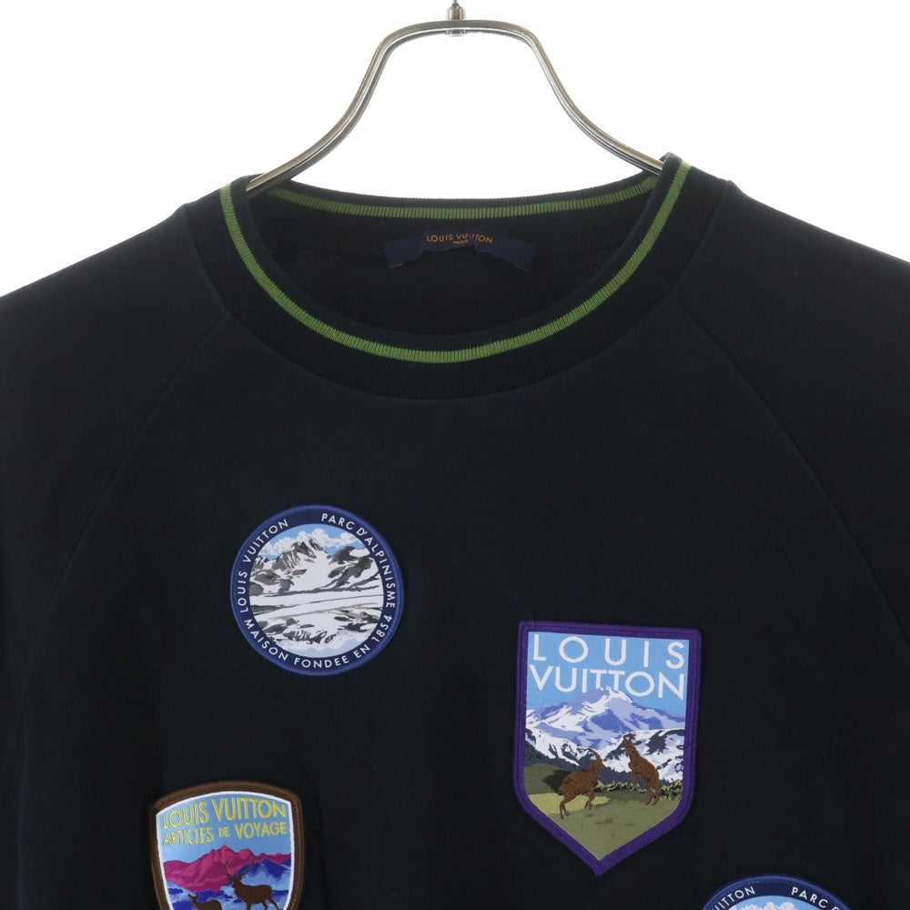LOUIS VUITTON(ルイヴィトン) ■18AWナショナルパークパッチ 半袖Tシャツ ブラック #M HFY77WHUC