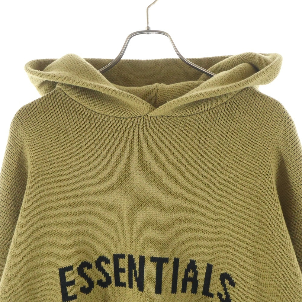 FEAR OF GOD ESSENTIALS(フィアオブゴッド エッセンシャルズ) ■ESSENTIALS ニットパーカー ブラウン コットン #M