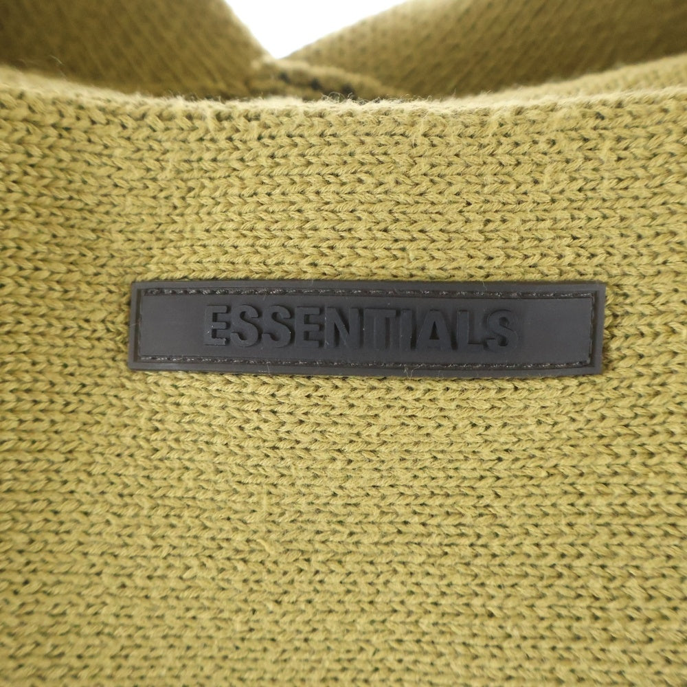 FEAR OF GOD ESSENTIALS(フィアオブゴッド エッセンシャルズ) ■ESSENTIALS ニットパーカー ブラウン コットン #M