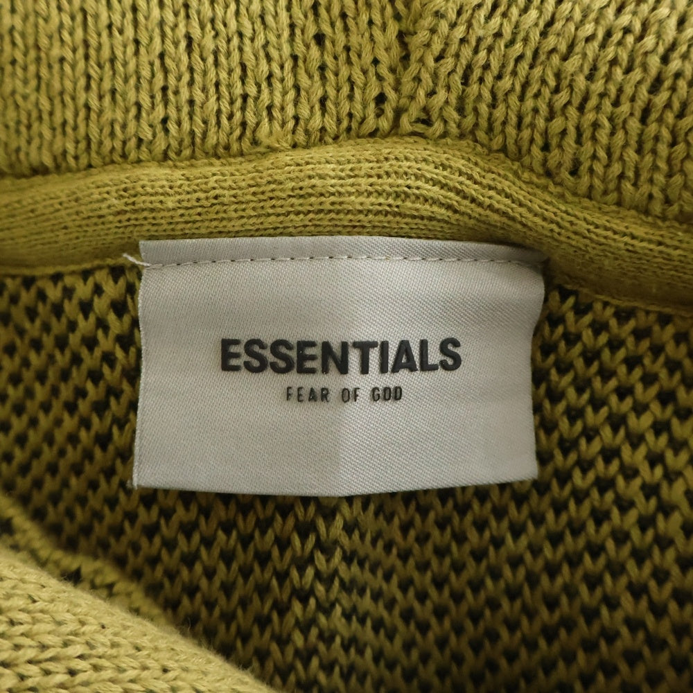 FEAR OF GOD ESSENTIALS(フィアオブゴッド エッセンシャルズ) ■ESSENTIALS ニットパーカー ブラウン コットン #M