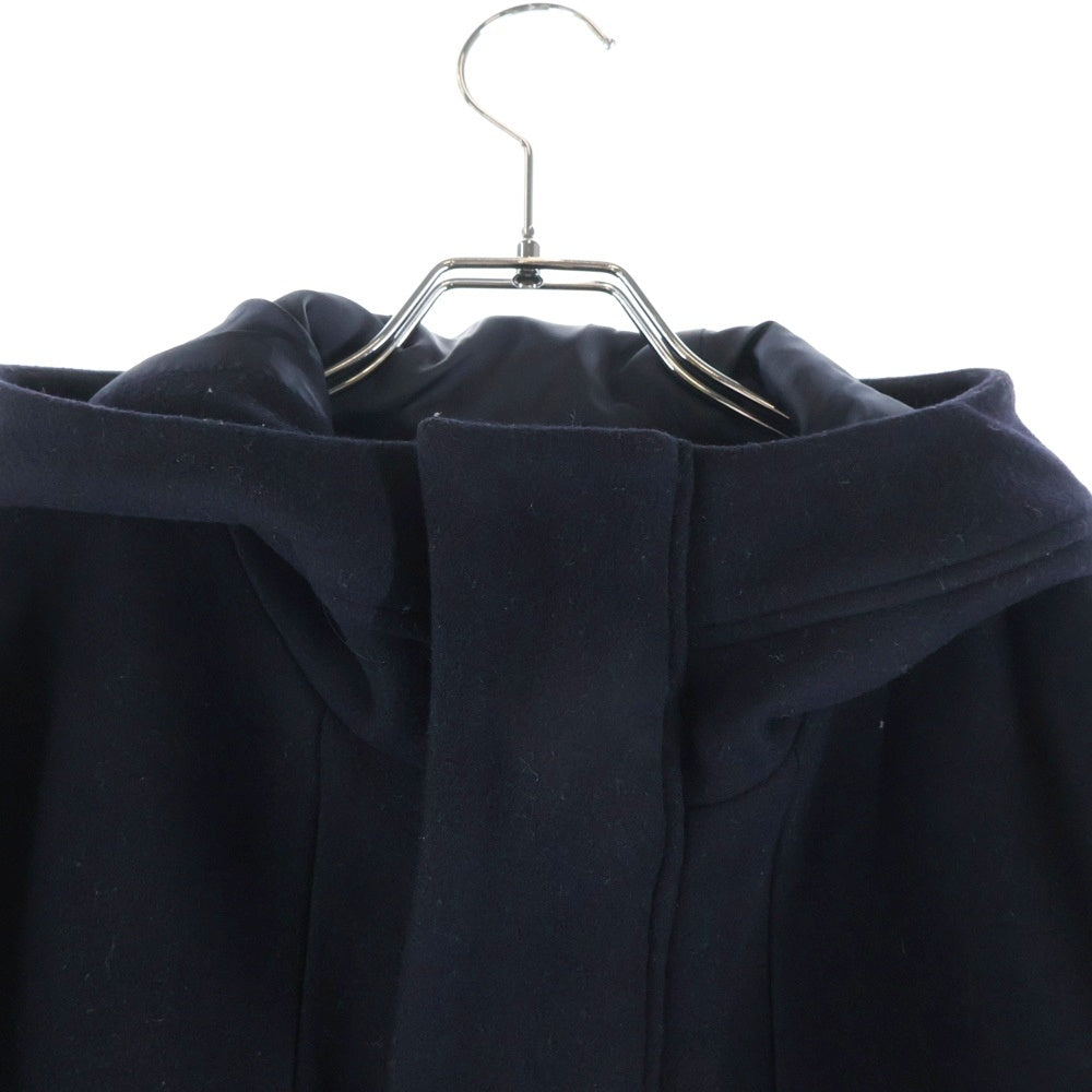 Calvin Klein(カルバンクライン) ■フード付きダッフルコート 黒 ウール #38