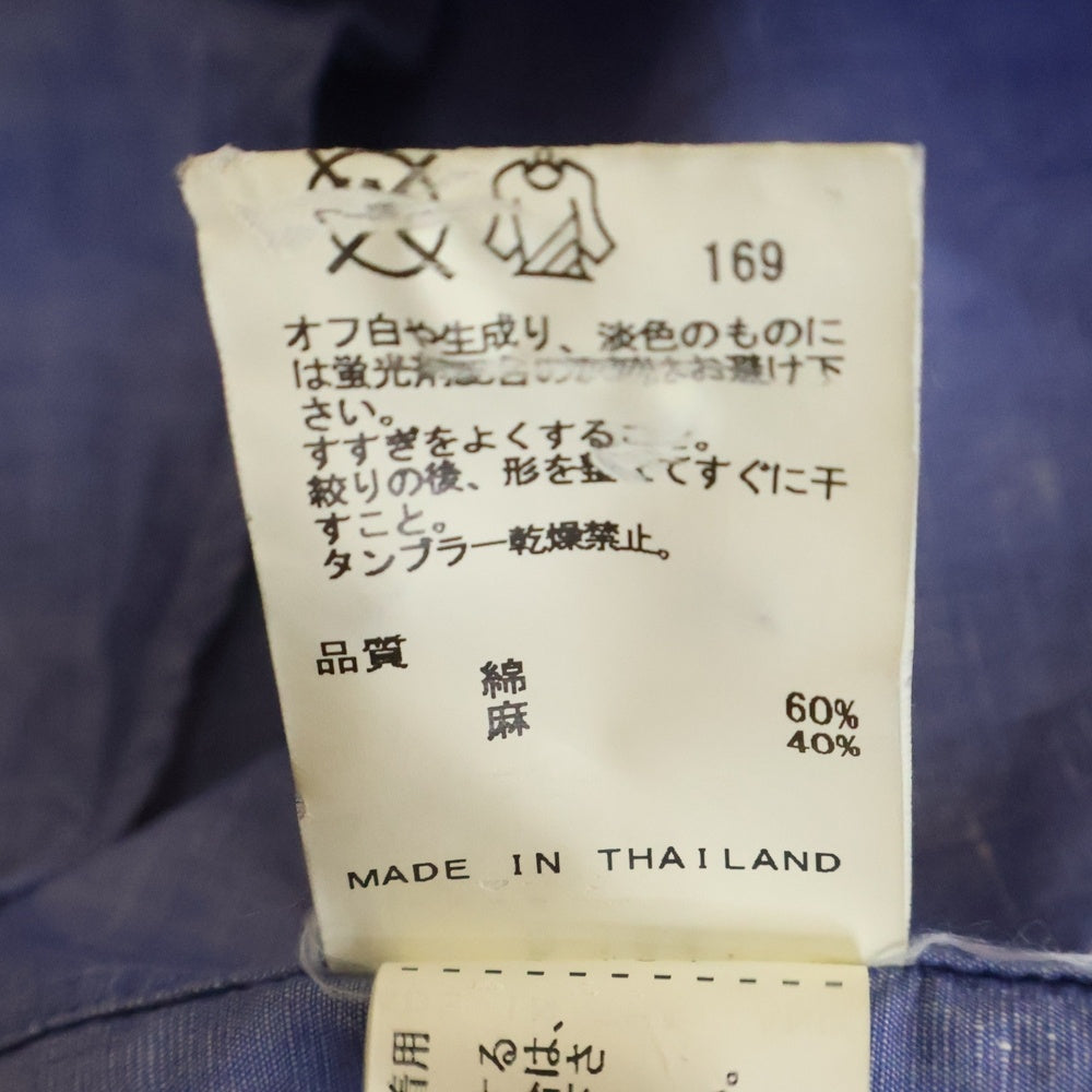 Calvin Klein(カルバンクライン) ■長袖シャツ ブルー コットン ボタンダウン