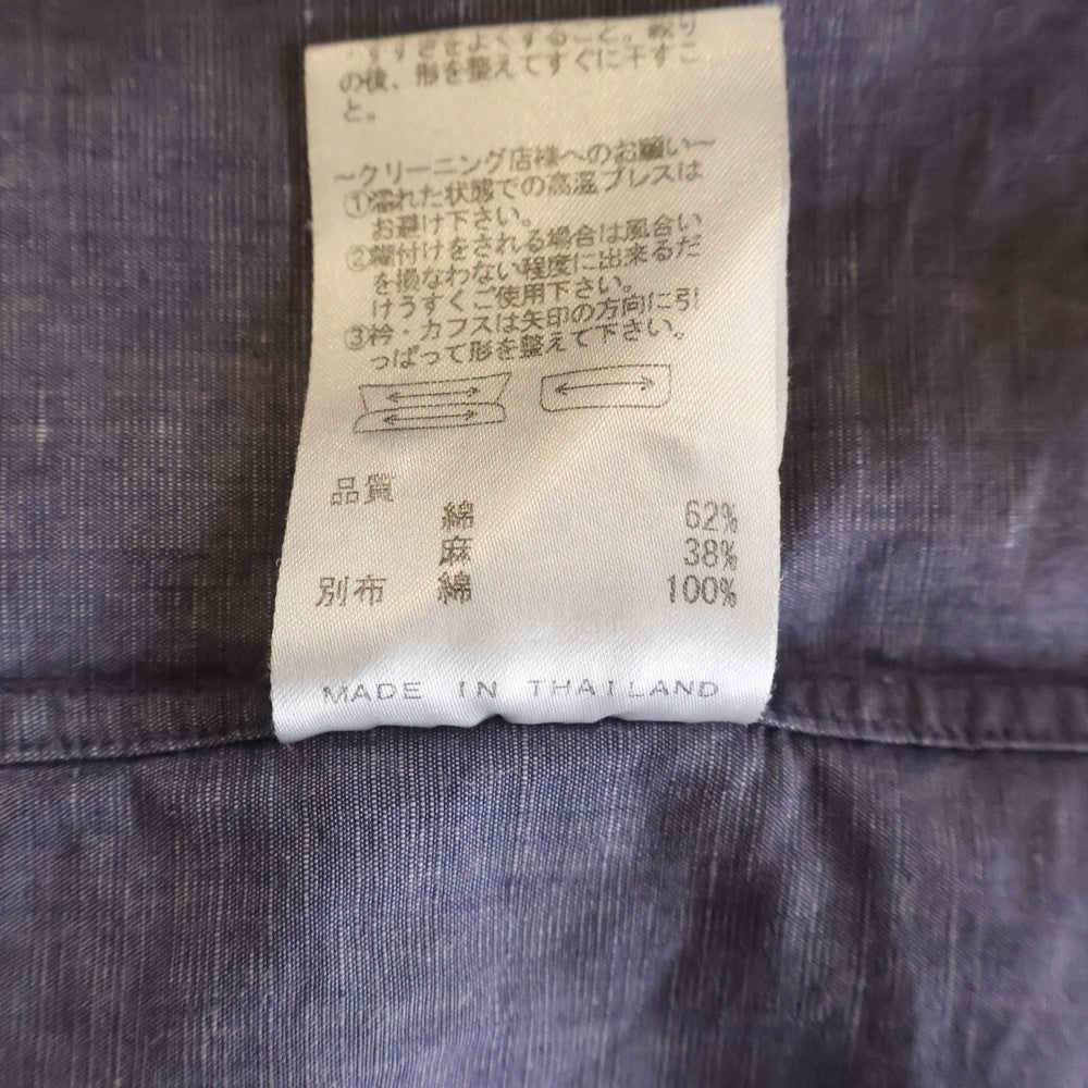 Calvin Klein(カルバンクライン) ■長袖シャツ パープル コットン ボタンダウン