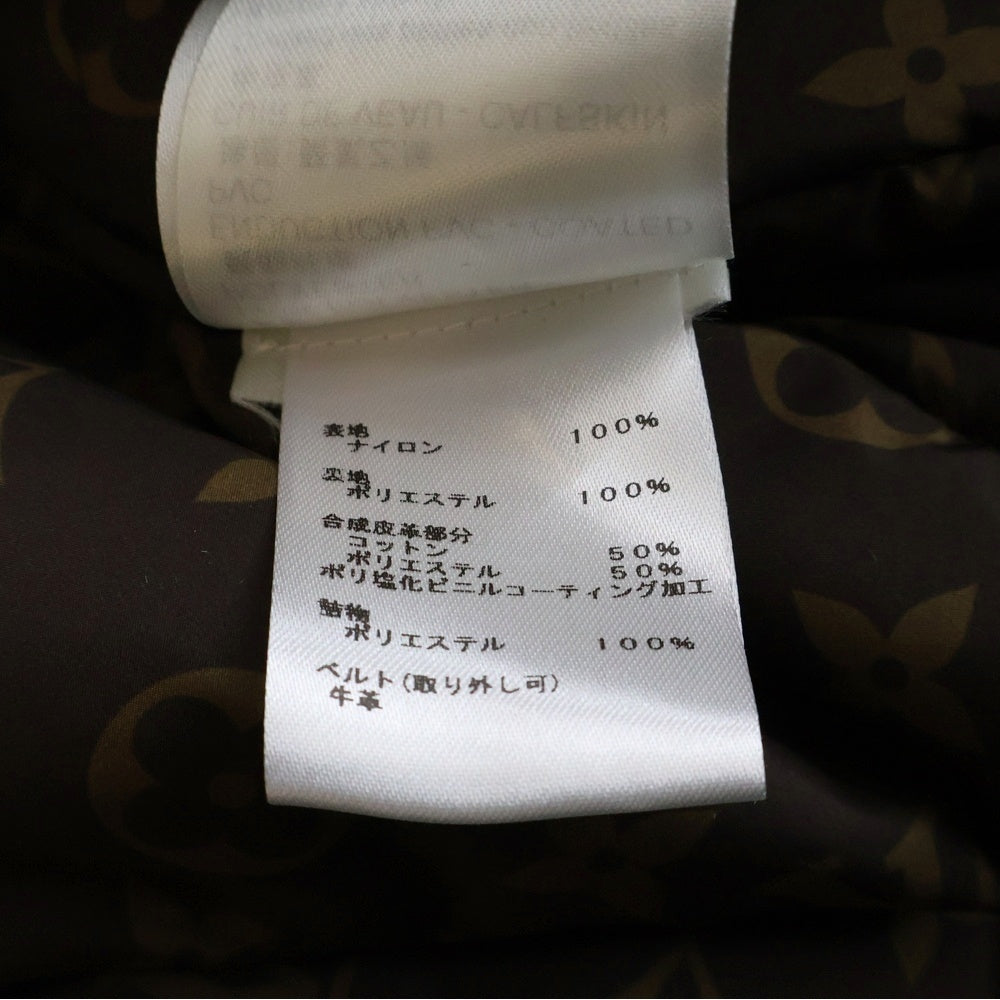 LOUIS VUITTON(ルイヴィトン) ■モノグラム ロングピローパファーラップコート ベージュ 34 RW222W レディース
