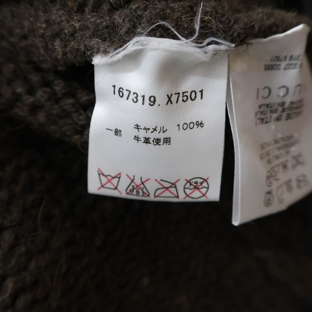 GUCCI(グッチ) ■インターロッキングG ニット ポンチョ ブラウン 167319 167319 レディース