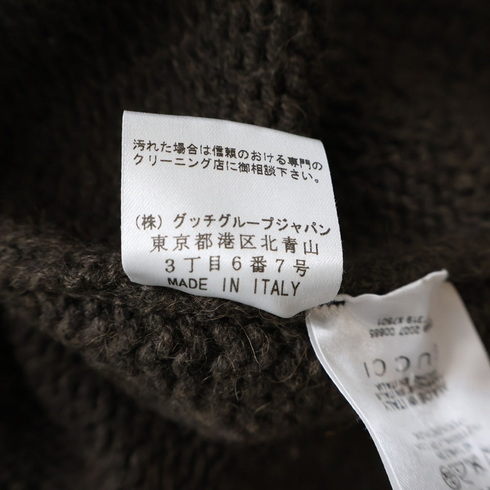GUCCI(グッチ) ■インターロッキングG ニット ポンチョ ブラウン 167319 167319 レディース