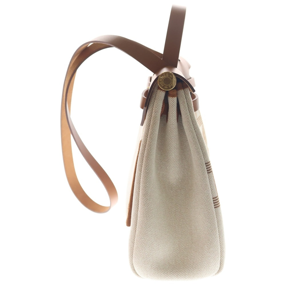 HERMES(エルメス) エールバッグジップPM シェーヌダンクル トワルアッシュ ブラウン 2wayバッグ ゴールド金具 W刻印 レディース