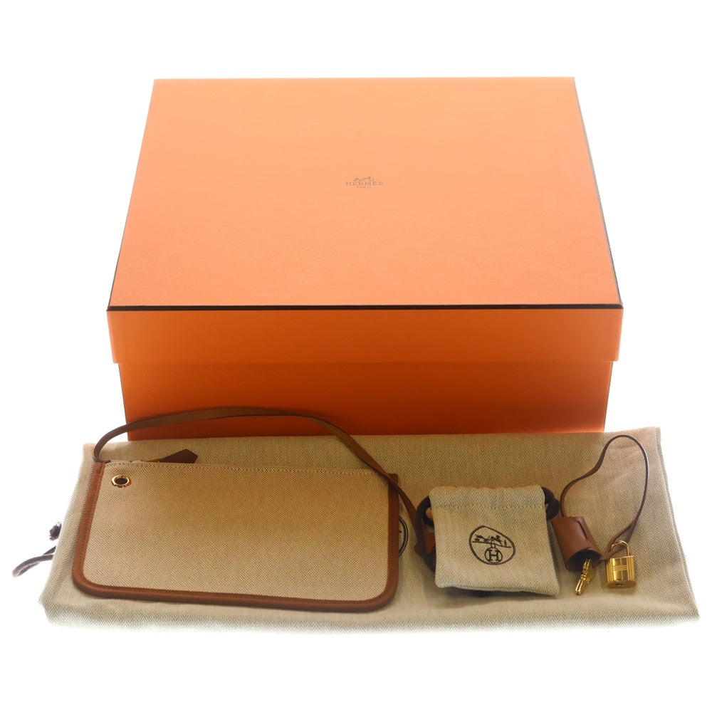 HERMES(エルメス) エールバッグジップPM シェーヌダンクル トワルアッシュ ブラウン 2wayバッグ ゴールド金具 W刻印 レディース