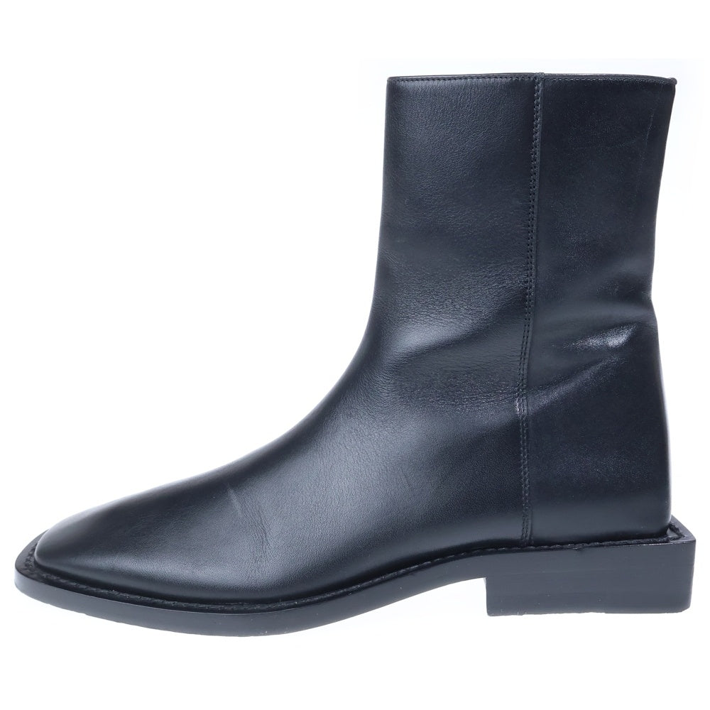 BALENCIAGA(バレンシアガ) ■BBロゴ スクエアトゥ サイドジップ アンクルブーツ ブラック 616349 レディース