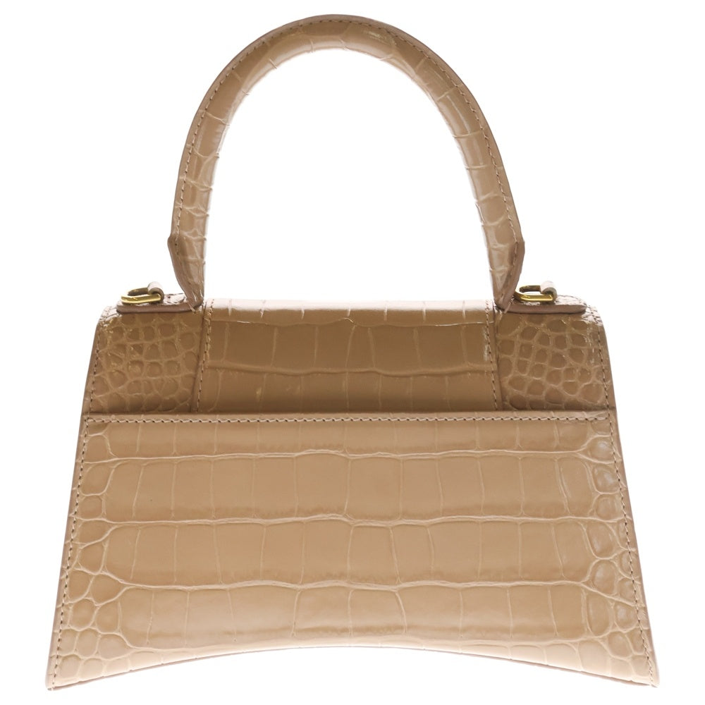 BALENCIAGA(バレンシアガ) アワーグラス 2wayハンドバッグ ショルダーバッグ ピンクベージュ レザー 593546 レディース