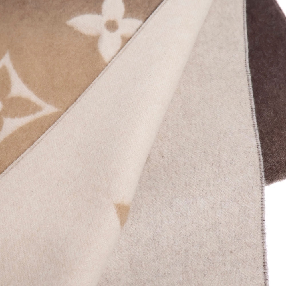 LOUIS VUITTON(ルイヴィトン) レイキャビック グラディエント モノグラム フリンジ マフラー ベージュ M73675 レディース