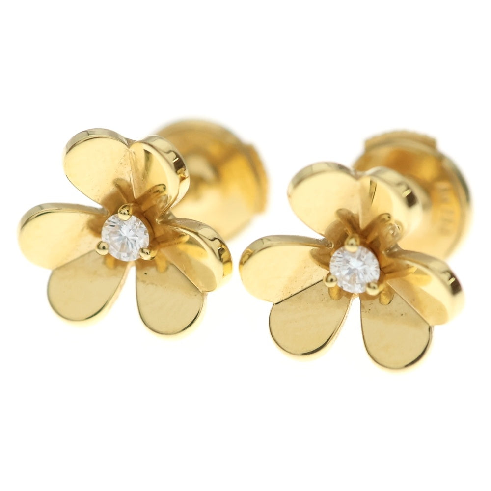 Van Cleef & Arpels(ヴァンクリーフアンドアーペル) フリヴォル ミニ ダイヤ ピアス K18YG イエローゴールド VCARPOJ300