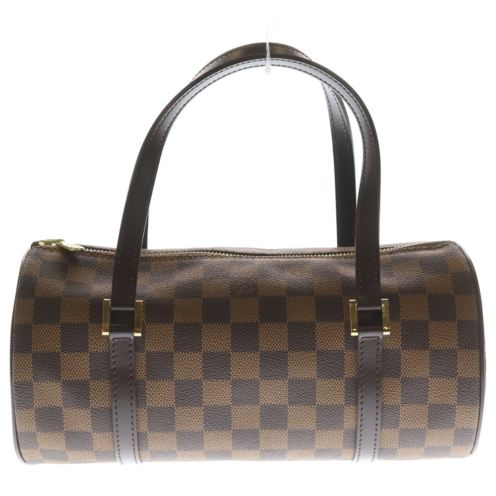 LOUIS VUITTON(ルイヴィトン) ダミエ パピヨンPM PVC レザー ハンドバッグ ゴールド金具 ブラウン N51304 レディース