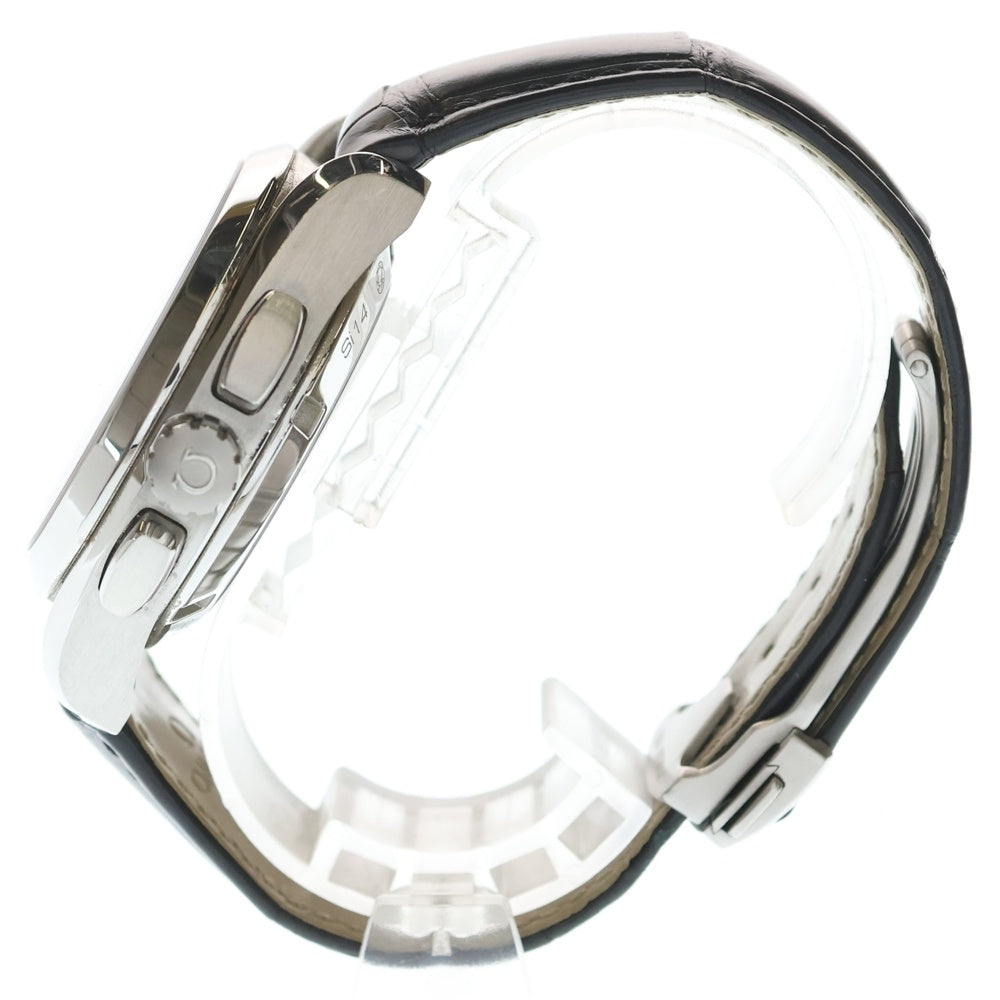 OMEGA(オメガ) シーマスター アクアテラ コーアクシャル GMT 黒文字盤 レザーベルト シルバー/ブラック 231.13.43.52.06.001