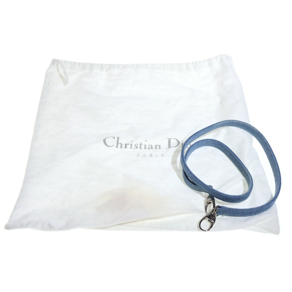 Christian Dior(クリスチャンディオール) レディディオール ミディアム デニム クリアハンドル 2wayショルダーバッグ ハンドバッグ レディース