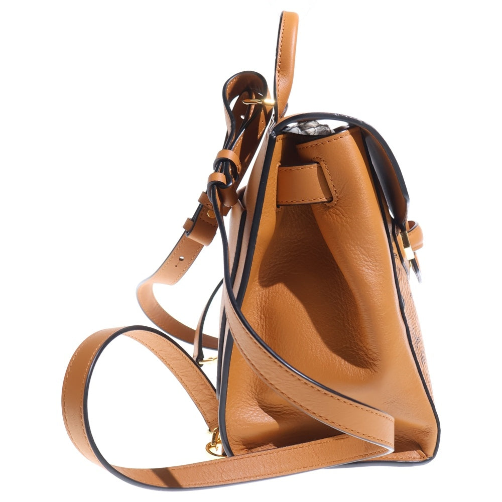 MCM(エム シー エム) ヴィセトス レザーミックス バックパック キャメル レザー レディース