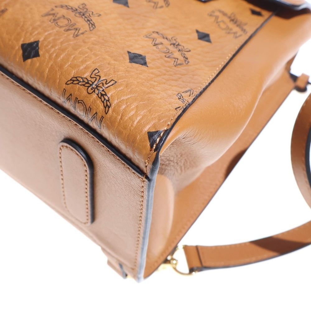 MCM(エム シー エム) ヴィセトス レザーミックス バックパック キャメル レザー レディース