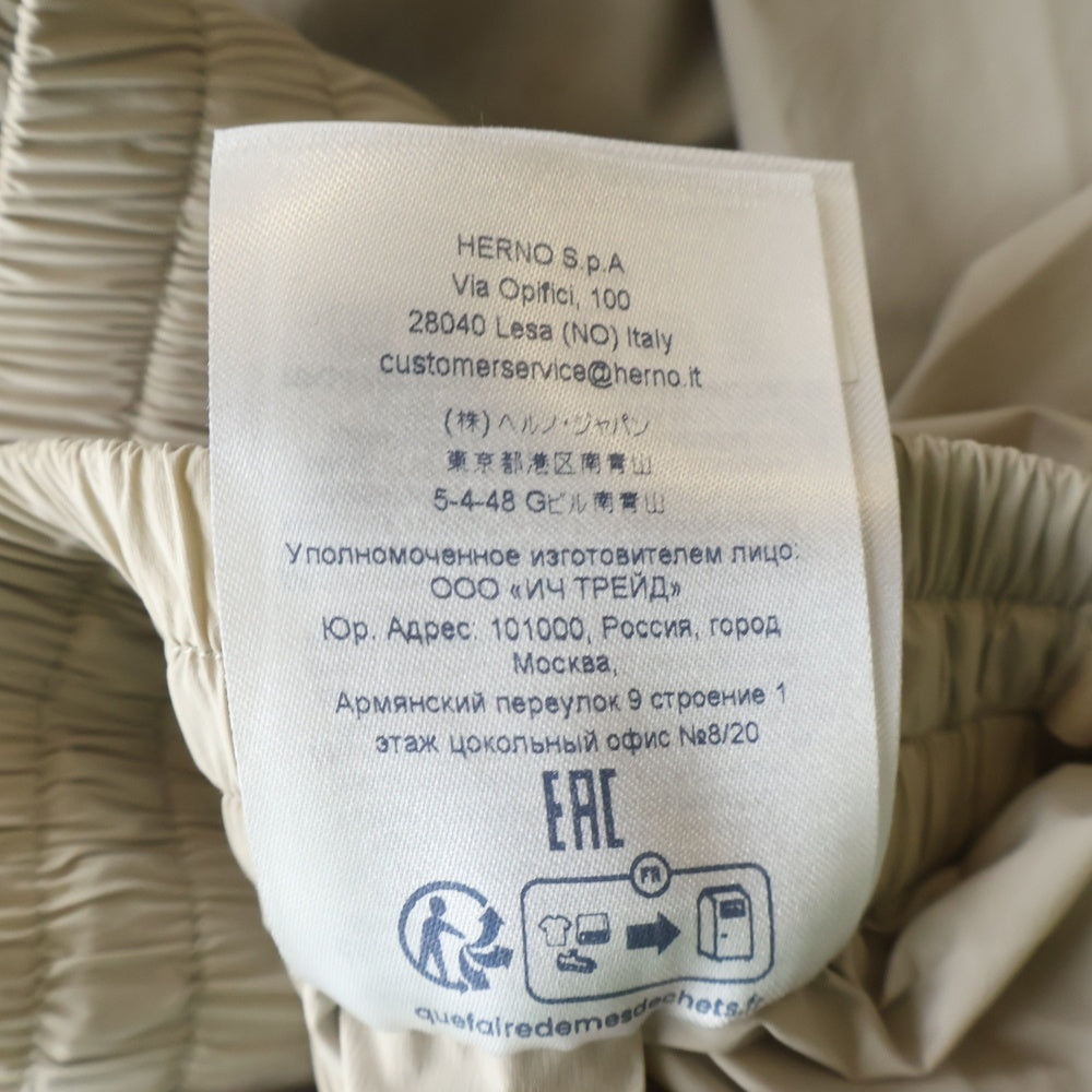 HERNO(ヘルノ) ナイロンストレッチスカート ベージュ 40 GN000007D レディース