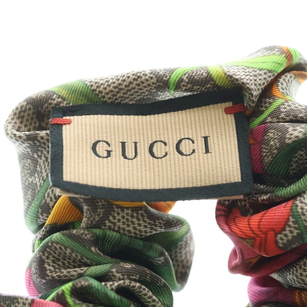 GUCCI(グッチ) GG総柄 フラワー シルクシュシュ 2個セット マルチ レディース