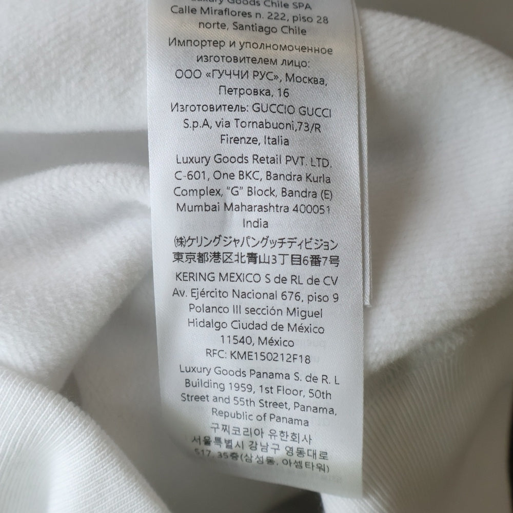 GUCCI(グッチ) 25AW GGエンボスロゴ コットン プルオーバースウェットパーカー フーディ ホワイト 837930 XJHJO レディース