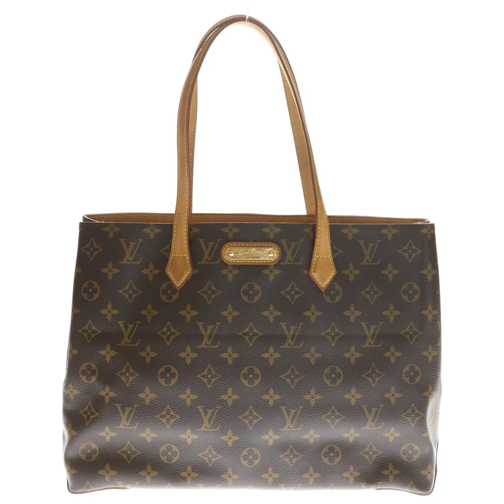 LOUIS VUITTON(ルイヴィトン) モノグラム ウィルシャーMM レザーハンドバッグ ブラウン M45644 レディース