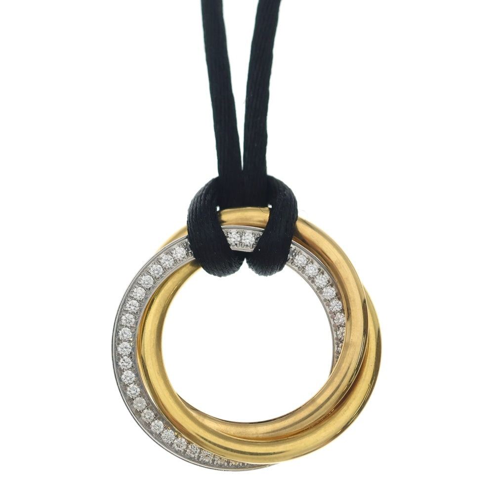 Cartier(カルティエ) トリニティ ダイヤ ネックレス 750YG/PG/WG イエローゴールド/ホワイトゴールド/ピンクゴールド