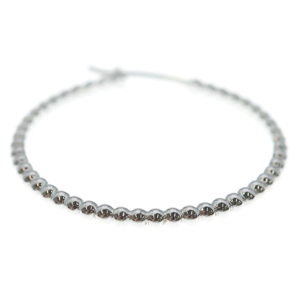 Van Cleef & Arpels(ヴァンクリーフアンドアーペル) ペルレ フープ ピアス 750WG ホワイトゴールド レディース