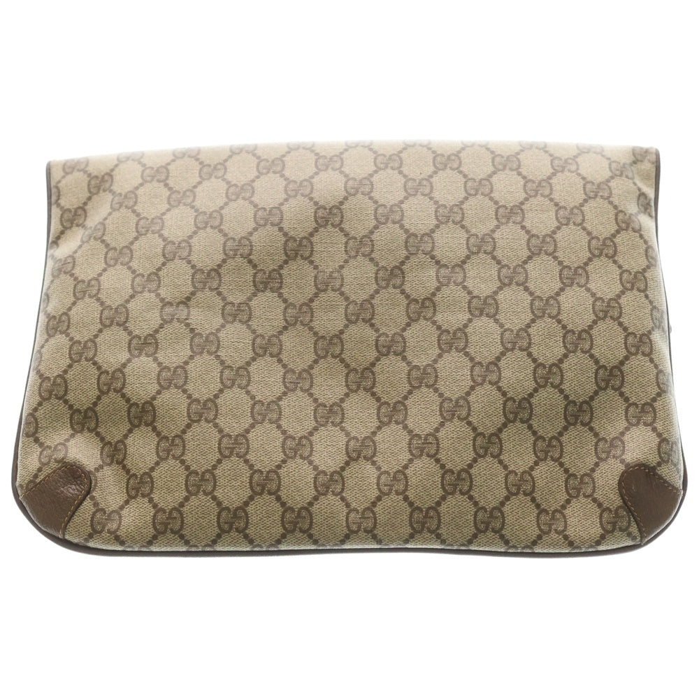 GUCCI(グッチ) GGスプリーム レザークラッチバッグ ベージュ 89.02.075