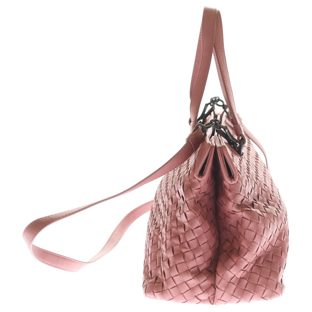 BOTTEGA VENETA(ボッテガヴェネタ) イントレチャート 2WAY ハンドバッグ ショルダーバッグ ピンク レディース