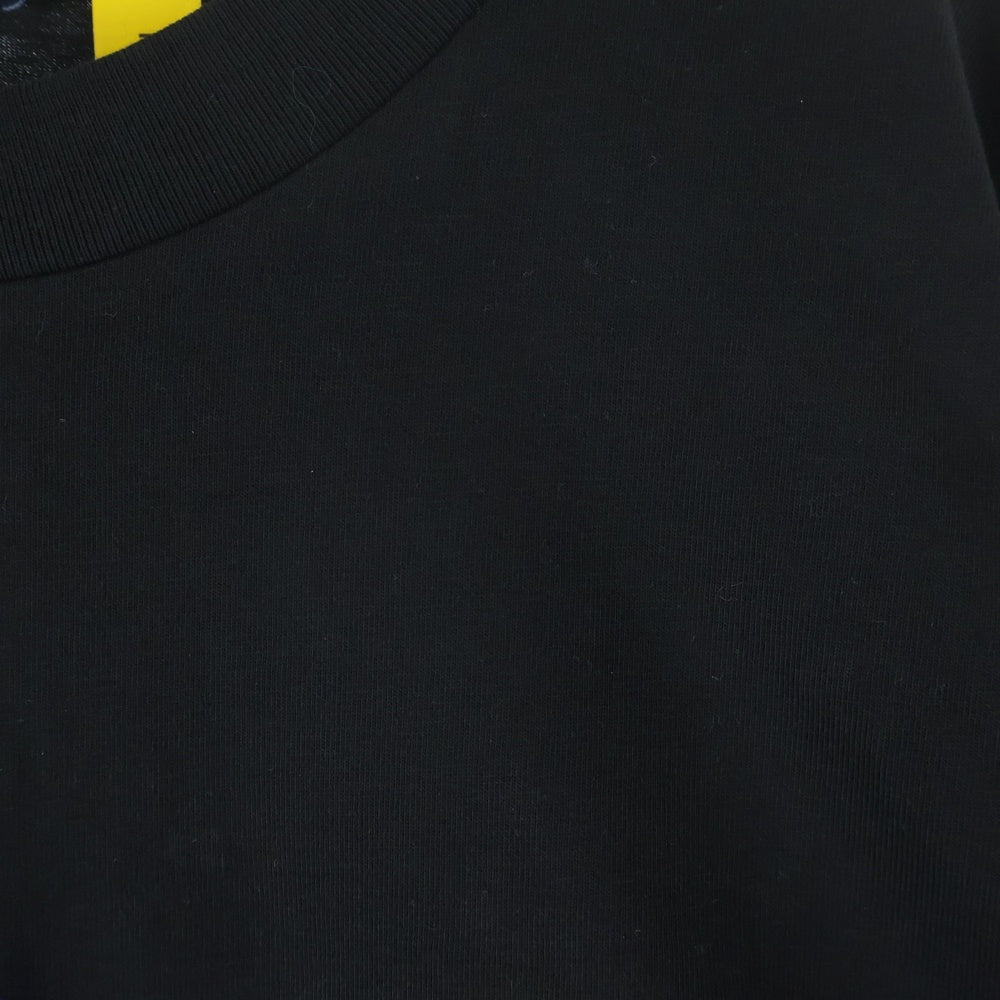 MONCLER GENIUS(モンクレール ジーニアス) ×Palm Angels コラボ ロゴプリントクルーネック半袖カットソー Tシャツ ブラック J209L8C00003