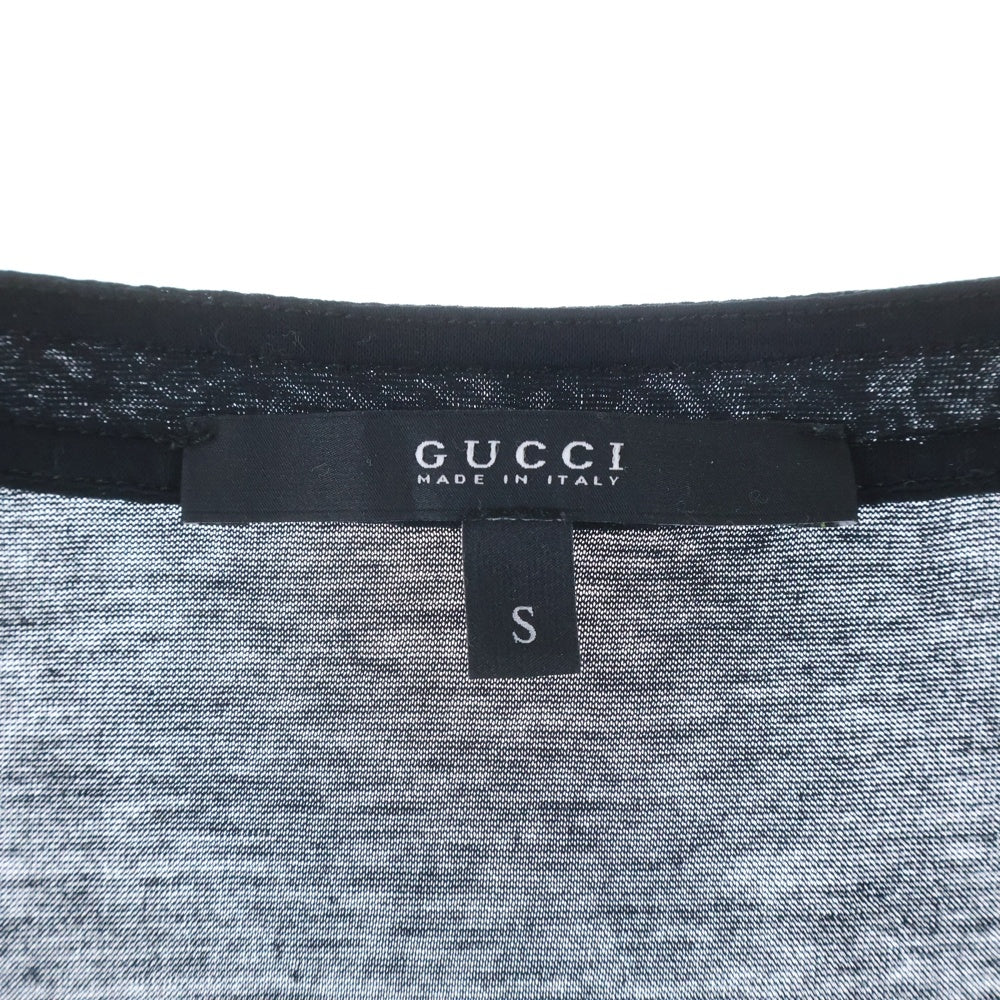 GUCCI(グッチ) ベルト付Vネック長袖カットソー ブラック 164755 レディース