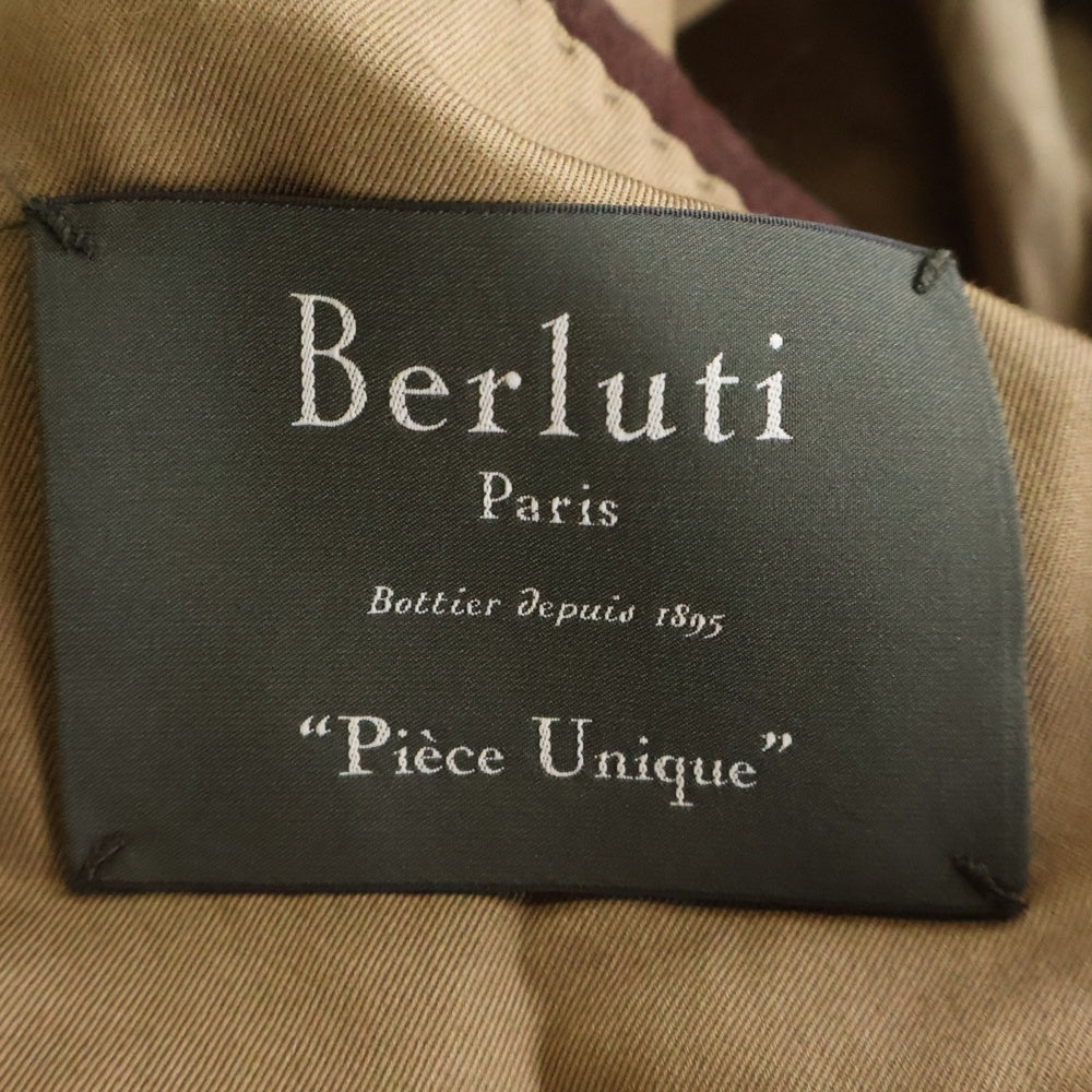 Berluti(ベルルッティ) Brera エルボーパッチ カシミヤ テーラードジャケット ブラウン BT201MA