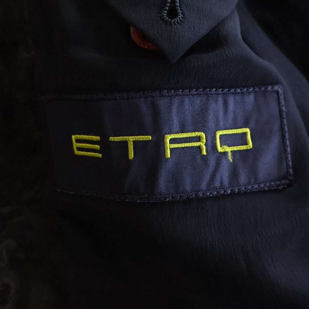 ETRO(エトロ) ペイズリー キルティング 2B テーラードジャケット ブラック 142-1J864-5542