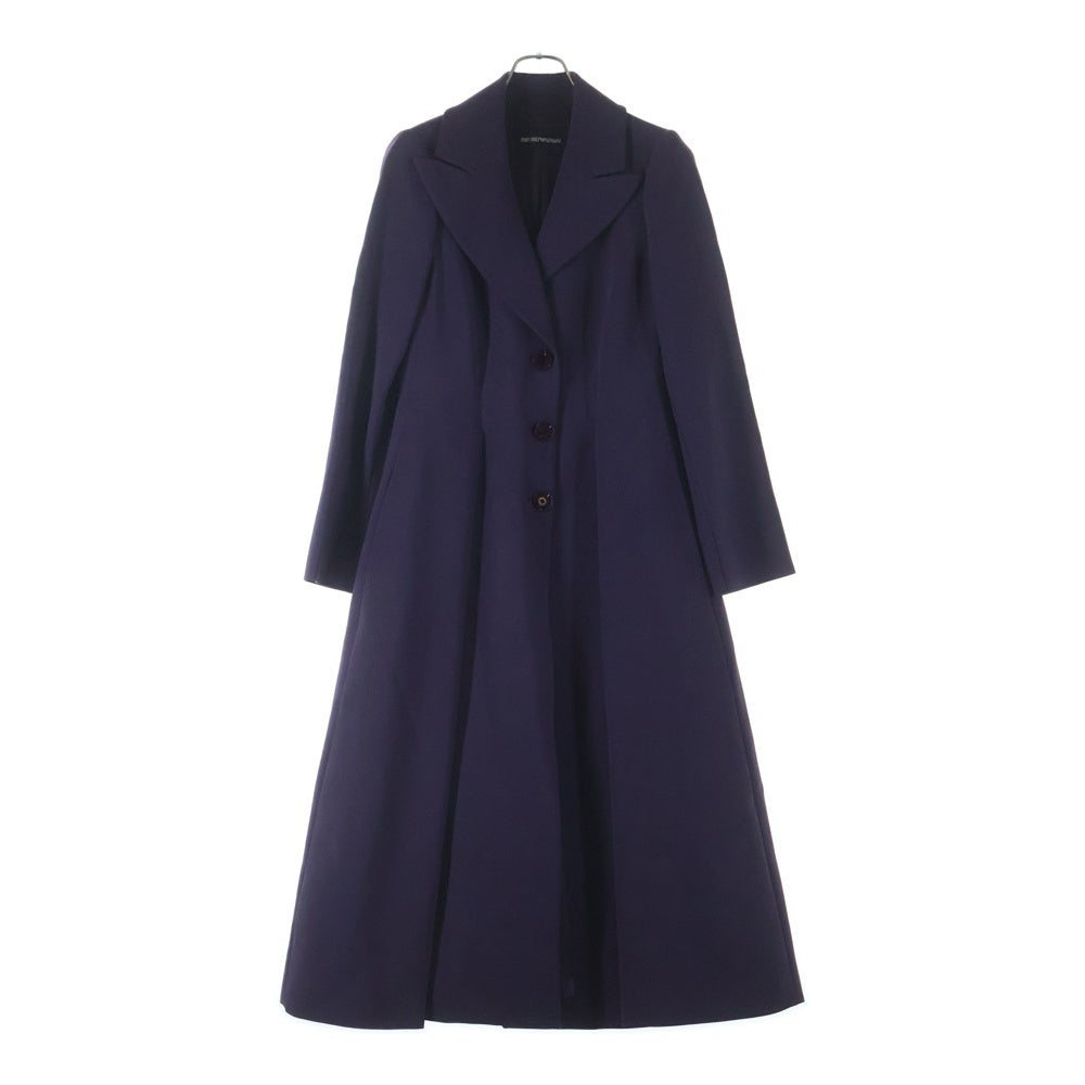 EMPORIO ARMANI(エンポリオアルマーニ) ウール Aライン 3B チェスターコート パープル S2L 10T S2020