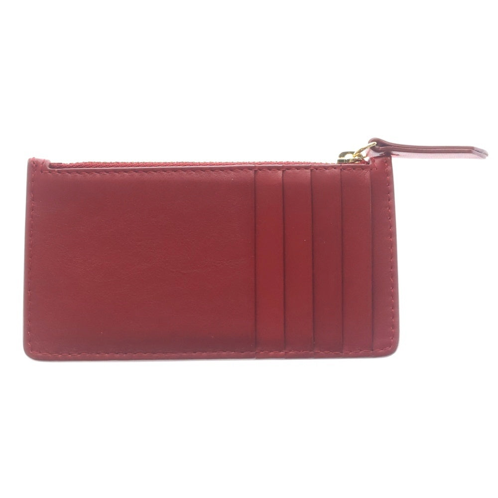 Maison Margiela 11(メゾンマルジェラ11) 4ステッチ レザー カード コイン フラグメントケース レッド レディース