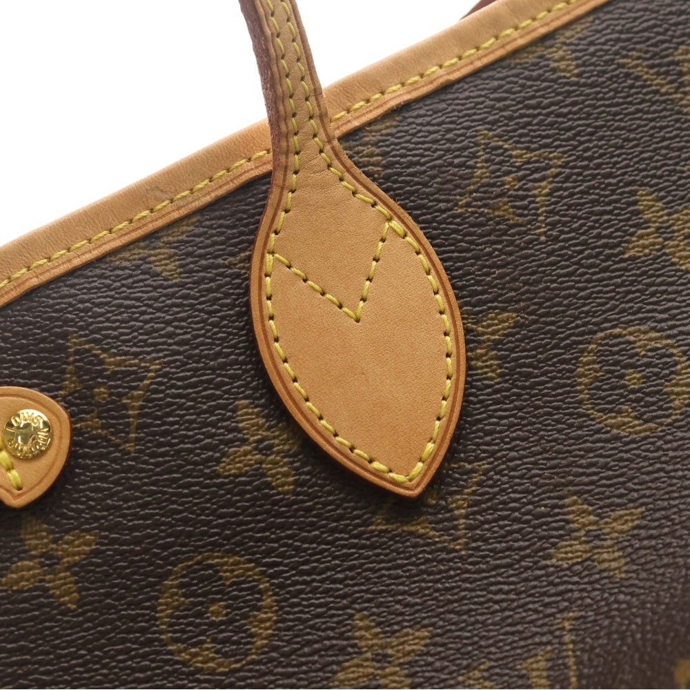 LOUIS VUITTON(ルイヴィトン) ネヴァーフルPM モノグラム PVC レザー ハンド トートバッグ ゴールド金具 ブラウン M40155 レディース