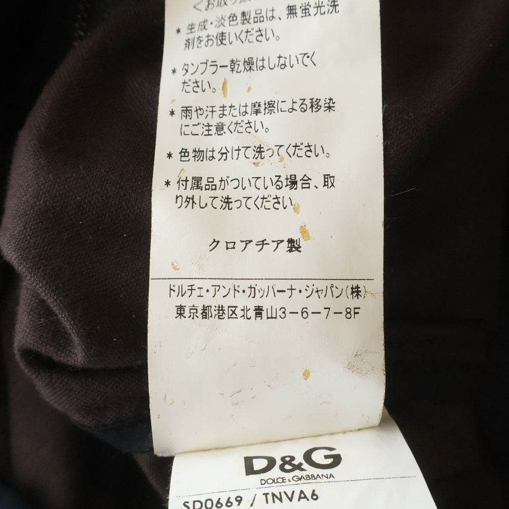 D&G(ディーアンドジー) ベルベット ベロア パフスリーブ ミニワンピース ブラウン レディース