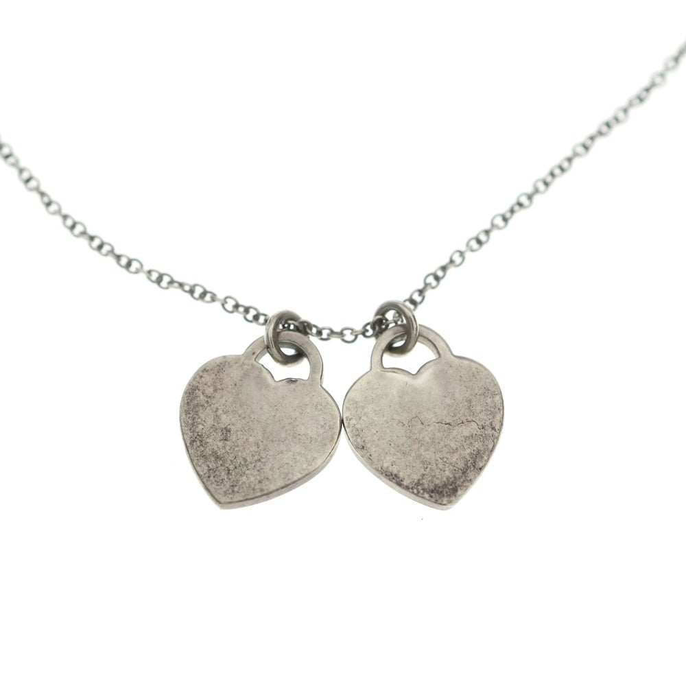 TIFFANY & Co.(ティファニー) リターントゥティファニー ダブルハートチェーンペンダントネックレス Ag925 シルバー レディース