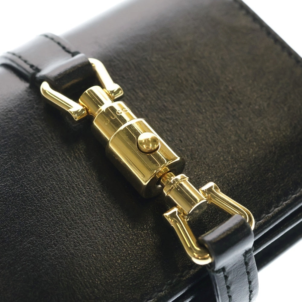 GUCCI(グッチ) ジャッキー1961 二つ折り財布 ブラック レザー 645536